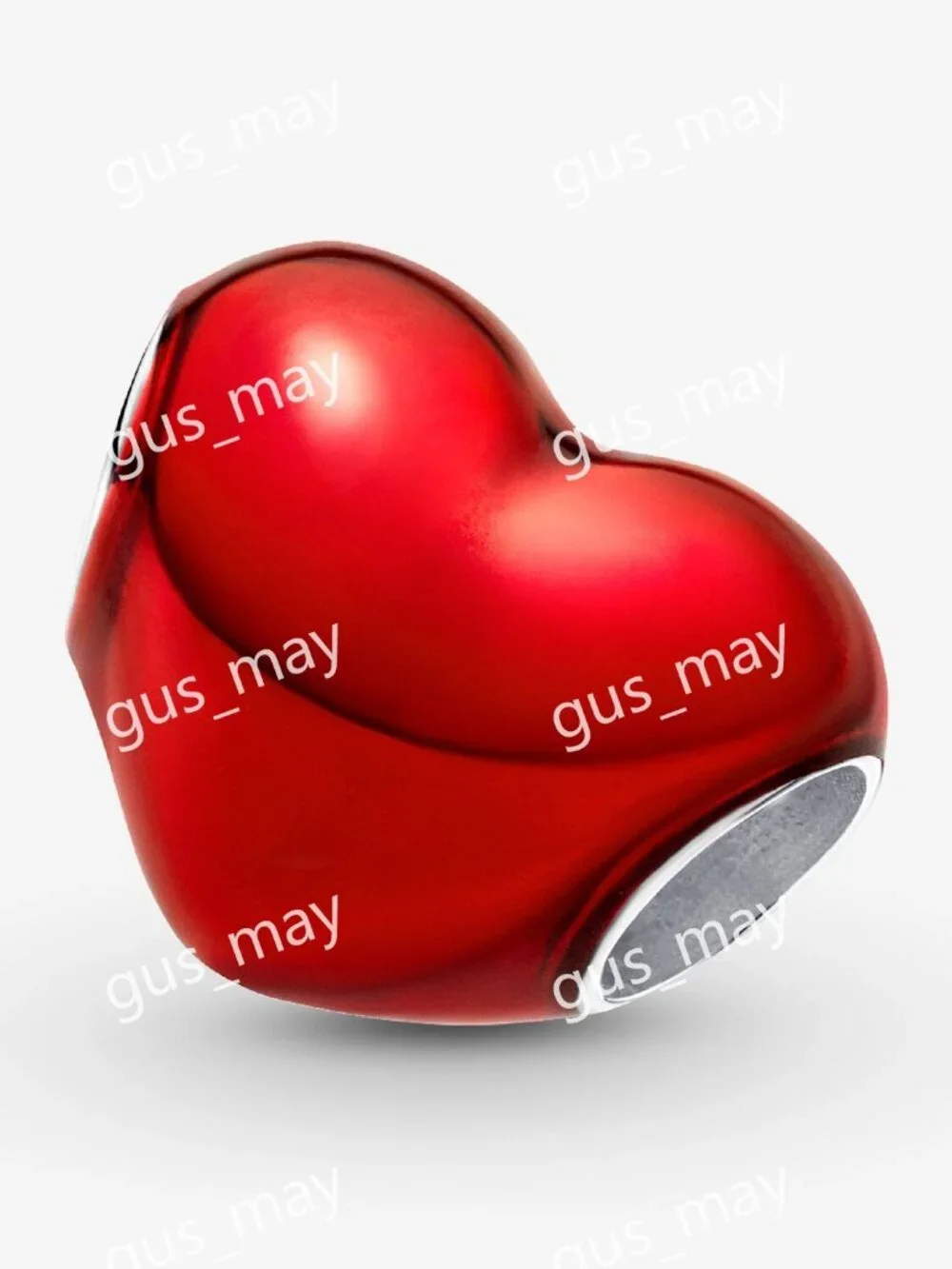Pandora Metallic Red Heart Charm